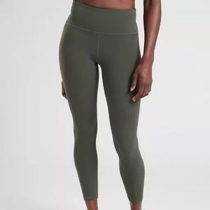 Athleta Chaturanga Leggings In Olive Medium